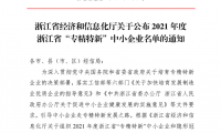 喜訊｜千年舟集團(tuán)被認(rèn)定為2021年度浙江省「專精特新」中小企業(yè)！