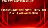 龍崗消防大隊(duì)聯(lián)合區(qū)委黨校開展領(lǐng)導(dǎo)干部黨的二十大精神線上培訓(xùn)班
