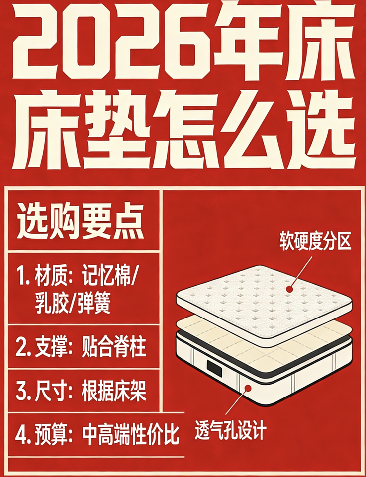 2026年優(yōu)質(zhì)口碑十大千元床墊品牌推薦紅榜！