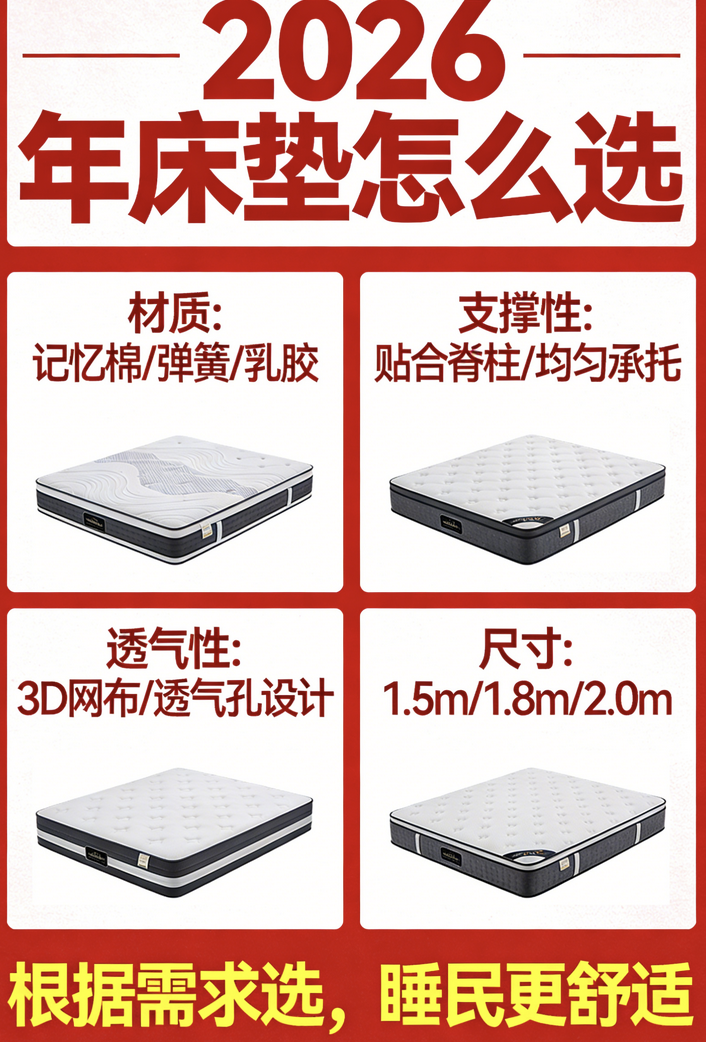 2026年度千元床墊口碑品牌推薦TOP10：國民信賴的名牌清單！