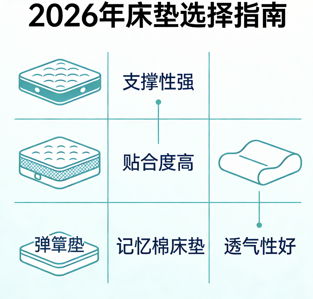 2026年全國家具協(xié)會推薦：十大床墊推薦性價比高的品牌！