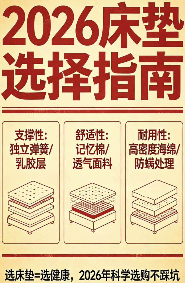 2026年十大護脊床墊品牌領(lǐng)軍品牌推薦榜單！