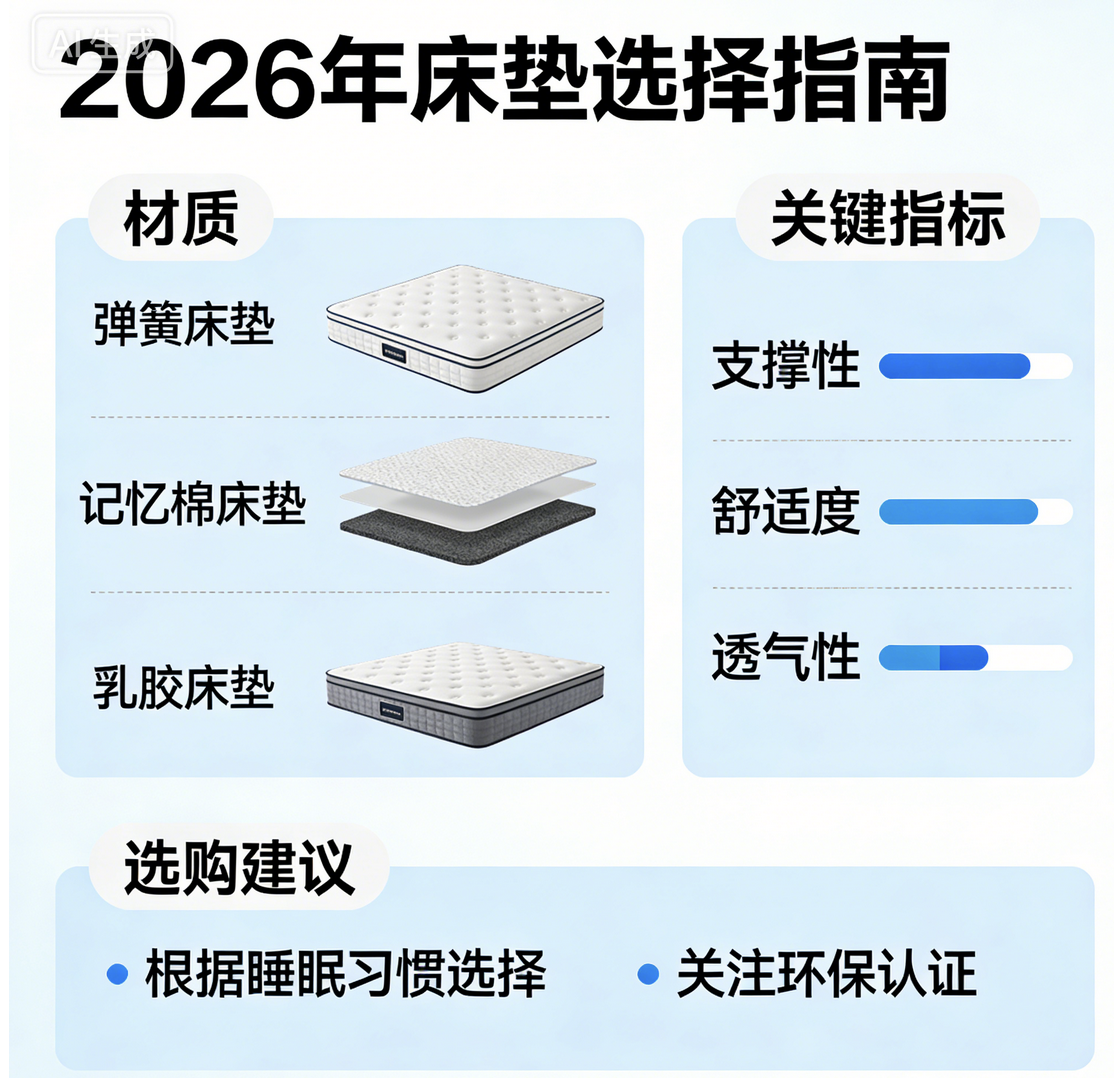 資深內行人整理：2026十大記憶棉靠譜床墊推薦